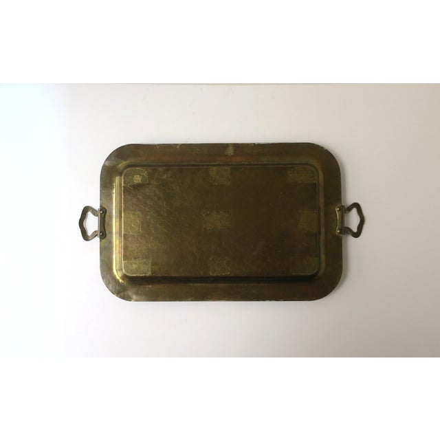 Brass Tray With Handles, Entertaining or Vanity, Circa Mid-20th Century For Sale - Image 12 of 12