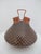 Late 20th Century Mata Ortiz Olga Quezada Mexico Geometric Checkerboard Pottery Wedding Vase For Sale - Image 5 of 10