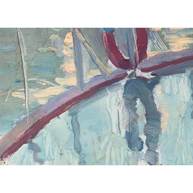 1970s Vintage Seascape Oil Painting, Ukrainian Artist, 1970s 24-34 For Sale - Image 5 of 6
