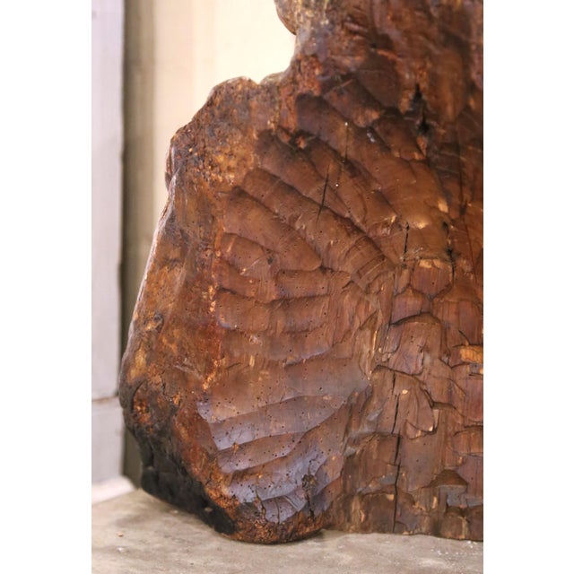 Mid-17th Century French Carved Walnut Bust of Saint Paul For Sale - Image 12 of 13