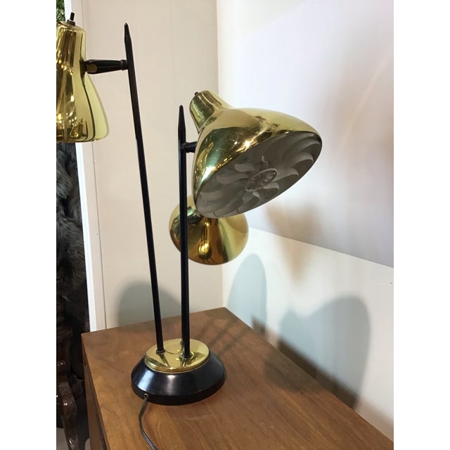 Mid-Century Modern Thurston Triennial Gold Table Lamp, Circa 1960s For Sale In Denver - Image 6 of 10