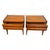 Vintage Lane First Edition Mid Century Modern Walnut Nightstand End Table Set by Lane Furniture, Pair For Sale - Image 10 of 13