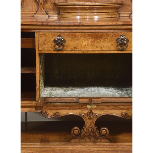 Carved Pollard Oak Sideboard For Sale - Image 9 of 18