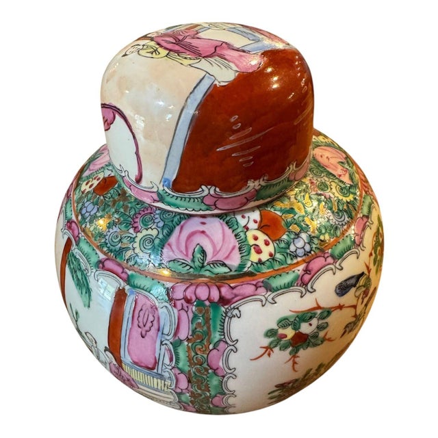 Pink Early 20th Century Famille Rose Ginger Jar For Sale - Image 8 of 11