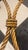 Gold Vintage Hollywood Regency Gilt Rope & Tassel Glass Drinks Table For Sale - Image 8 of 10