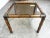 Mid 20th Century Vintage Faux Bamboo Square Side End Tables With Smoked Glass Tops - A Pair For Sale - Image 5 of 10