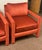 Textile 1970s Milo Baughman Red Parsons Armchairs – a Pair For Sale - Image 7 of 12