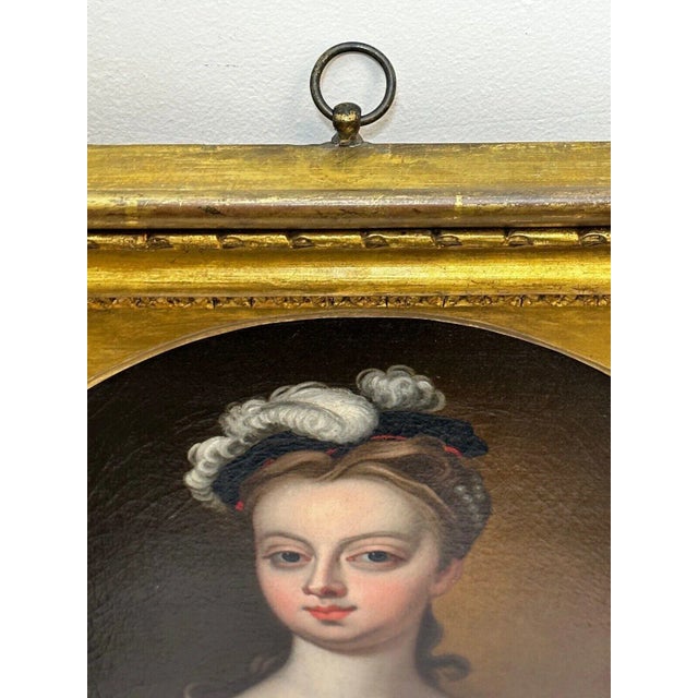 18th Century Oil Painting British Countess of Guilford Lady Lucy North Née Montagu – Circle of John Vanderbank For Sale - Image 9 of 17