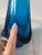 Vintage Viking Blue Drape Swung Tall Art Glass Vase For Sale - Image 9 of 10