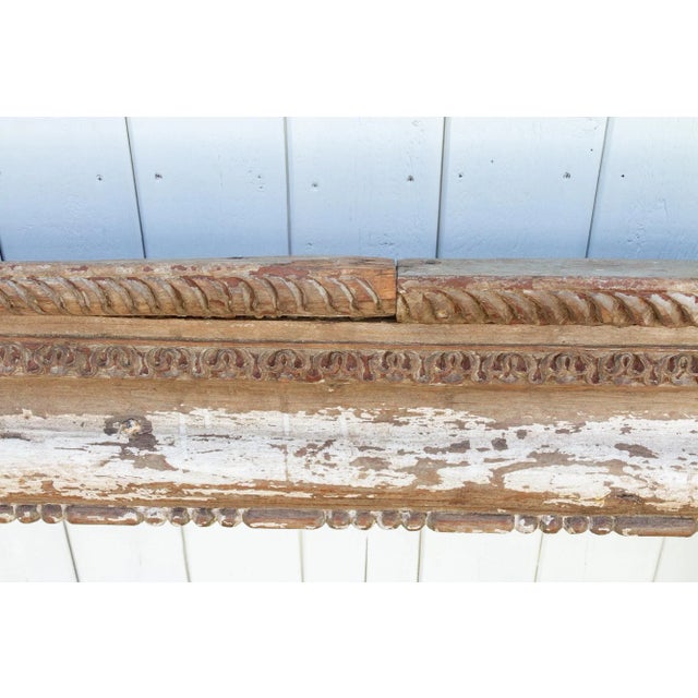 1840's Indian Pondicherry Floral & Elephant Carved Beam Chairish