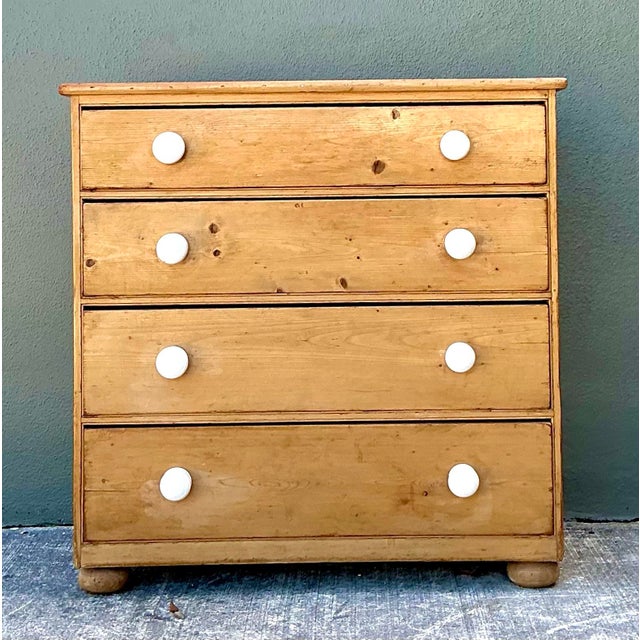 Vintage Primitive Pine Chest of Drawers For Sale - Image 12 of 12