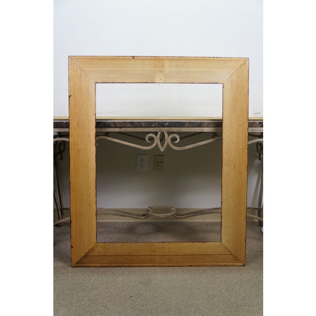 Vintage Wood Art Picture Painting Mirror Frame Fits 25.5" X 32.5" Overall 44" For Sale - Image 4 of 8