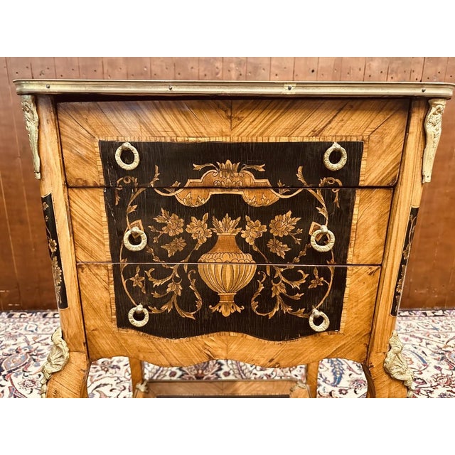 Black Antique French Side Table For Sale - Image 8 of 17