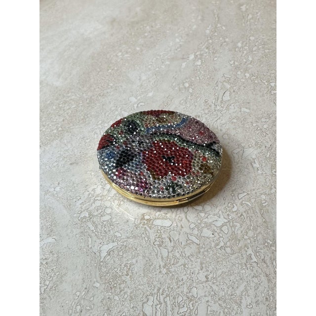 Vintage Judith Leiber Bedazzled Compact Mirror For Sale - Image 9 of 11