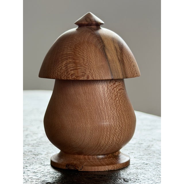 Antique Vintage Turned Wood Artisan Boxes, Handcrafted, Rustic Charm, Japan For Sale - Image 9 of 16