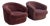 Pair of Vintage 1970s Chocolate Brown Velvet Barrel Club Chairs With Ruched Backs For Sale