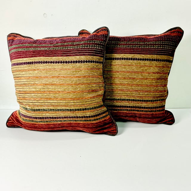 This is a Boho Chic Southwestern pair of Decorative Pillows. They are in the style of Ralph Lauren Americana rustic ranch....