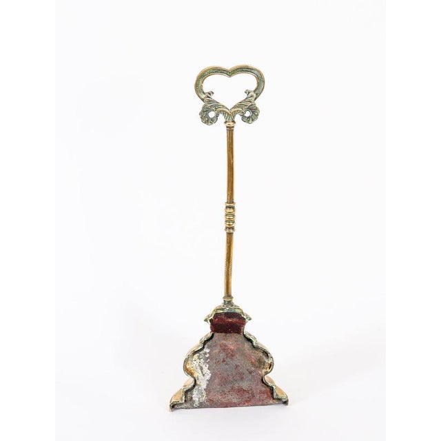 Antique Victorian Brass Door Stop, 1800s For Sale - Image 12 of 15