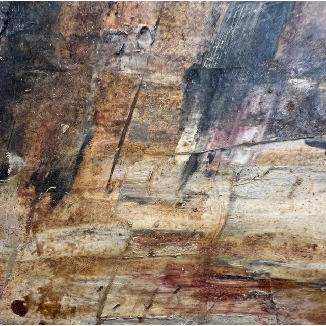 M. Osmont, Animated Landscape at the End of the Day, Oil on Paper Mounted on Panel, 1920s, Framed For Sale - Image 4 of 12