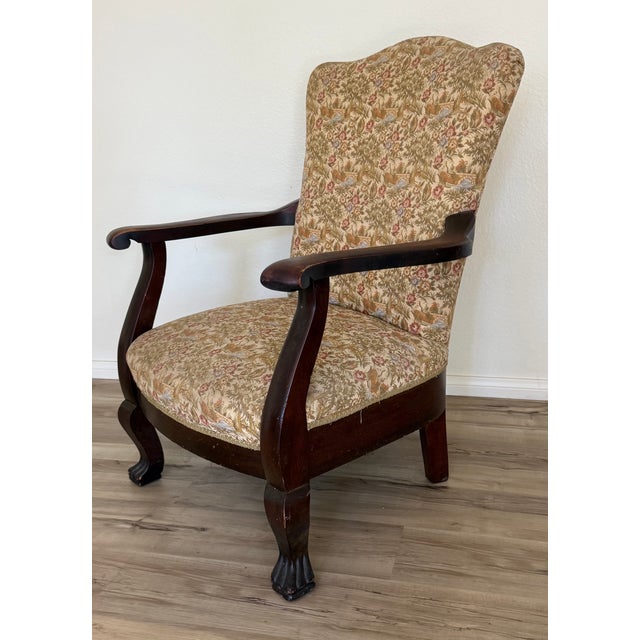 Wood 1930s Solid Mahogany Karpen Brothers Chippendale Armchair For Sale - Image 7 of 13
