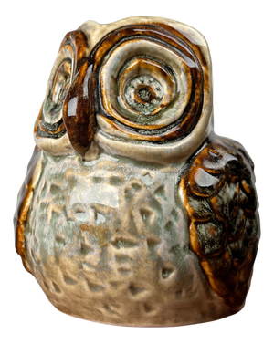 Large Mid-Century Modern Danish Studio Pottery Owl Sculpture by Josef Simon for Søholm, 1960s