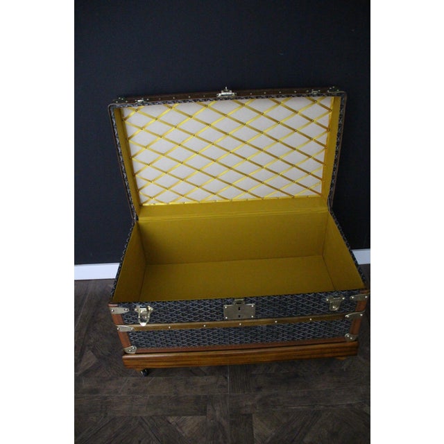 Vintage Cabin Trunk from Goyard, 1920s For Sale - Image 9 of 18