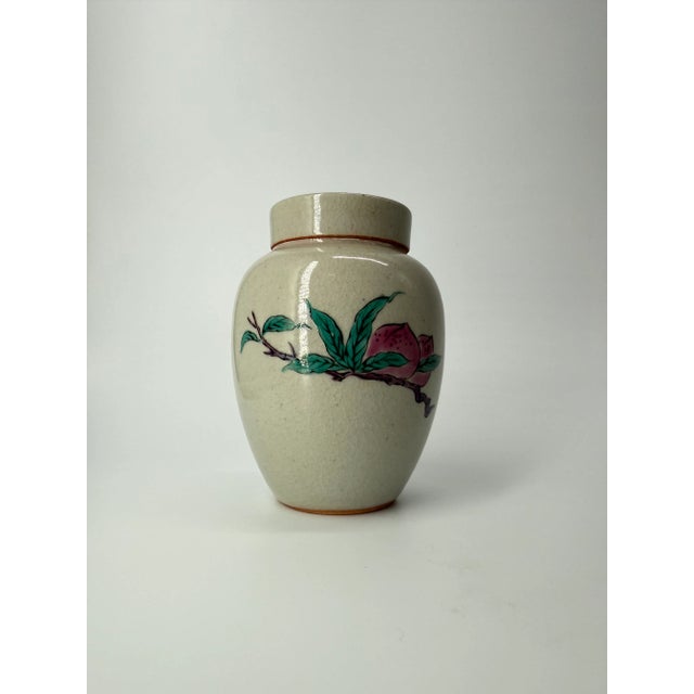 Japanese Antique Japanese Porcelain Tea Caddy For Sale - Image 3 of 8