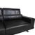 Two-Seater Sofa in Black Leather from Rolf Benz For Sale - Image 4 of 12