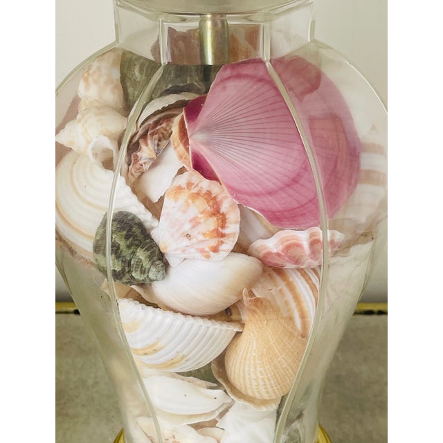 1950s Mid-Century Modern Lovely Sea Shell Table Lamp For Sale - Image 4 of 4