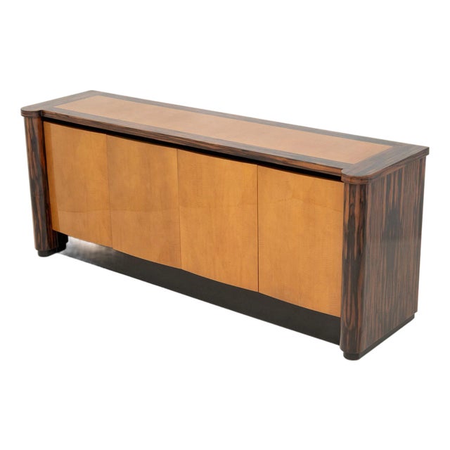 Enrique Garcel Macassar and Satinwood Sideboard For Sale