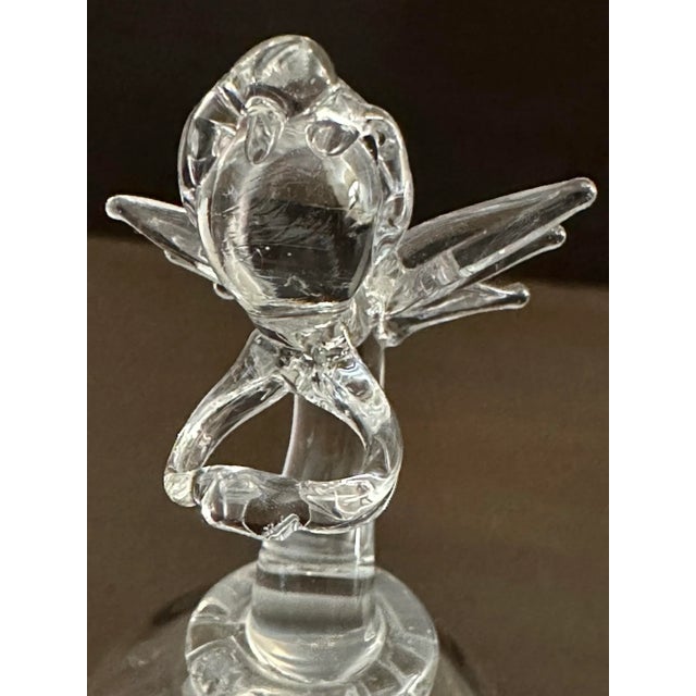 Vintage 20th Century Glass Angel Bell For Sale - Image 9 of 12