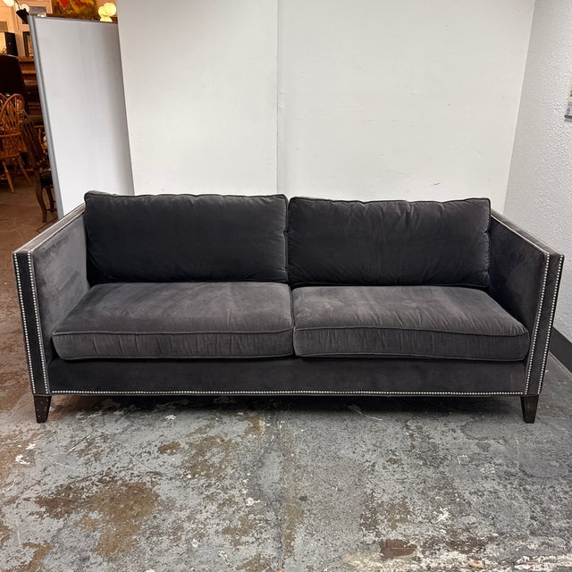 Design Plus Gallery presents a Mitchell Gold + Bob Williams Liam Sofa. Upholstered in velvet, the Liam has a structured...