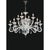 Collection Orchidea Chandelier, Metal and Crystal, NCS 437 by Jago For Sale - Image 6 of 10