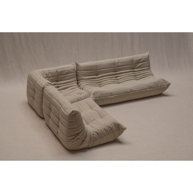 Togo Sofa Set by Michel Ducaroy for Ligne Roset, 1973, Set of 3 For Sale - Image 3 of 18