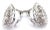 Tiffany and Co. Vintage Tiffany & Co. Irid Platinum Diamond Swirl Earrings, Pair For Sale - Image 4 of 8
