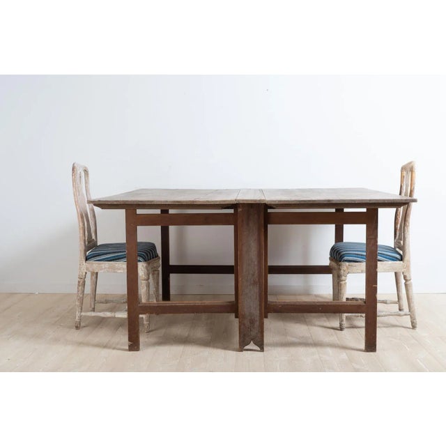 Late 18th Century Swedish Gustavian Drop-Leaf Table For Sale - Image 6 of 11