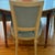 Blue Set of Six Louis XVI Painted Dining Chairs With Blue Velvet For Sale - Image 8 of 11