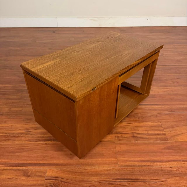 Mid 20th Century A.h. McIntosh Teak Serving Bar Cart With Nesting Tables For Sale - Image 5 of 14