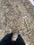 Vintage Heriz Abrash and Earthy Cool Palette Taupe Rug 9.4 x 12.5 For Sale In Milwaukee - Image 6 of 14