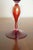 Ruby Red Italian Handcrafted Chalice in Blown Murano Glass 1970s For Sale - Image 8 of 9