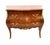 Cool French commode of bombe form Features intricate marquetry inlay work with floral motifs French Empire style with two...