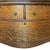1900 - 1909 Antique Tiger Oak 3 Drawer Dresser or Dressing Table With Oval Mirror For Sale - Image 5 of 10