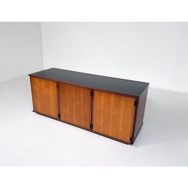 Mid-Century Wood Sideboard attributed to Gianfranco Frattini, Italy, 1970s For Sale - Image 10 of 18