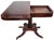 Antique American 19th C Regency Mahogany Flip Top Leather Game Table & Console For Sale - Image 9 of 18