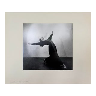 Barbara Morgan Signed Original Silver Gelatin Photograph “Louise Kloepper Statement of Dissent 1938” With Provenance Mounted on Board For Sale