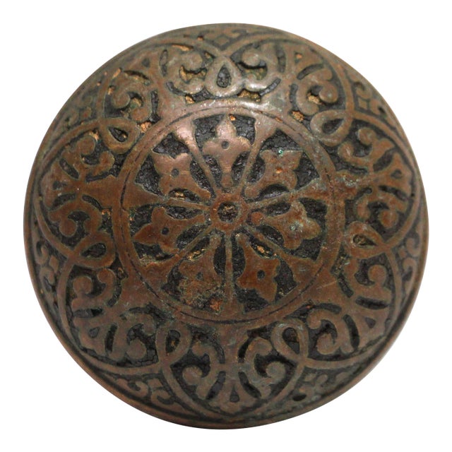 Antique Hopkins & Dickinson Bronze Classic Door Knob For Sale