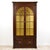 Mid-Century Georgian Style Carved Mahogany Corner Cabinet W/ Yellow Shell / Fan Interior For Sale In Atlanta - Image 6 of 6