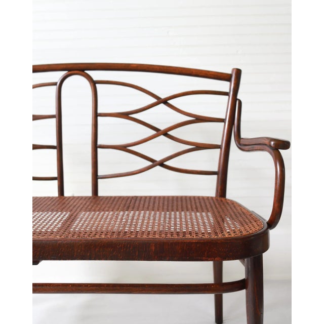 Late 19th Century 19th Century Original Thonet Bench, Settee No. 1 For Sale - Image 5 of 12
