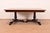 Baker Furniture Regency Banded Mahogany Double Pedestal Extension Dining Table, Newly Refinished For Sale - Image 10 of 17