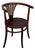Early Modenrist Shellback Model B28 Armchair No. 28 by Thonet-Mundus For Sale